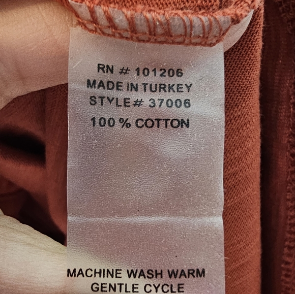 Soft Surroundings Rust Button Front Tie Waist Dress - Picture 11 of 11